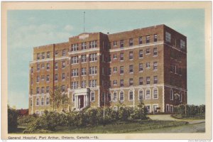 General Hospital , Port Arthur , Ontario , Canada , 30-40s