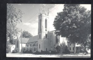 RPPC MENDOTA ILLINOIS LUTHERAN CHURCH VINTAGE REAL PHOTO POSTCARD