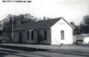 Kodac Paper -N and W Depot, Otterbein, IN, Indiana, USA Train Railroad Statio...