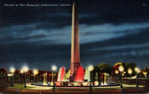 Indiana Indianapolis Obelisk At War Memorial 1941