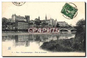 Old Postcard Pau Panoramic Bridge Jurancon