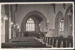 Dorset Postcard - Interior of Piddletrenthide Church  Q600