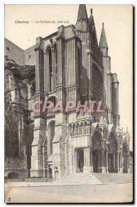 Old Postcard Chartres Cathedral The south coast