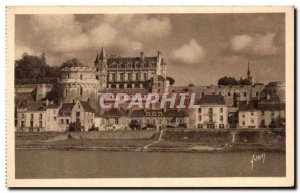 Old Postcard Les Chateaux De La Loire Amoise