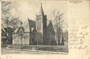 Rutherford New Jersey Methodist Church used postcard