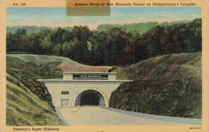 Postcard Eastern Blue Mountain Tunnel Turnpike Pennsylvania 