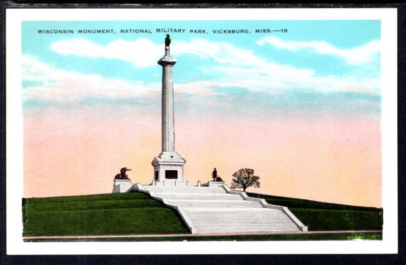 Wisconsin Monument,National Military Park,Vicksburg,MS