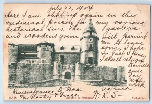 Antigua Postcard Simancas Archives Postal de Valladolid 1904 Antique