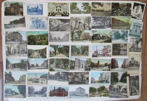 CONNECTICUT lot of 47 CT ANTIQUE POSTCARDS