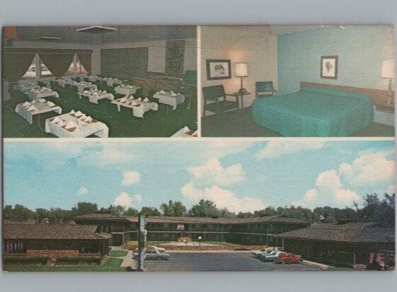 Silver Spur Lodge Multiview Dodge City Kansas Postcard 1972