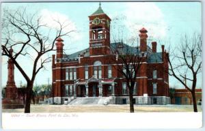 FOND du LAC, Wisconsin  WI   COURT HOUSE   1907    Postcard