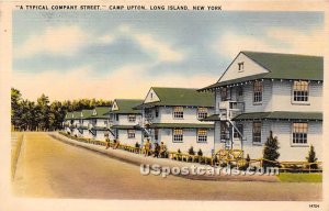 Company Street - Camp Upton, New York NY Postcard