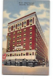 Knoxville Tennessee TN Postcard 1930-1950 Hotel Farragut