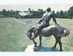 Pre-1980 BOY ON HORSE STATUE Jackson Park In Lancaster - Near Rock Hill SC c7602