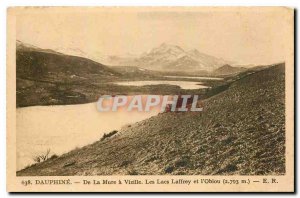 Old Postcard Dauphine From Mure Vizille and Laffrey Lakes Obiou