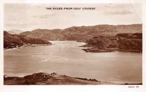 RPPC THE KYLES FROM GOLF COURSE SCOTLAND UK REAL PHOTO POSTCARD (c. 1930s)