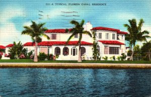 Florida Beautiful Canal Residence 1956