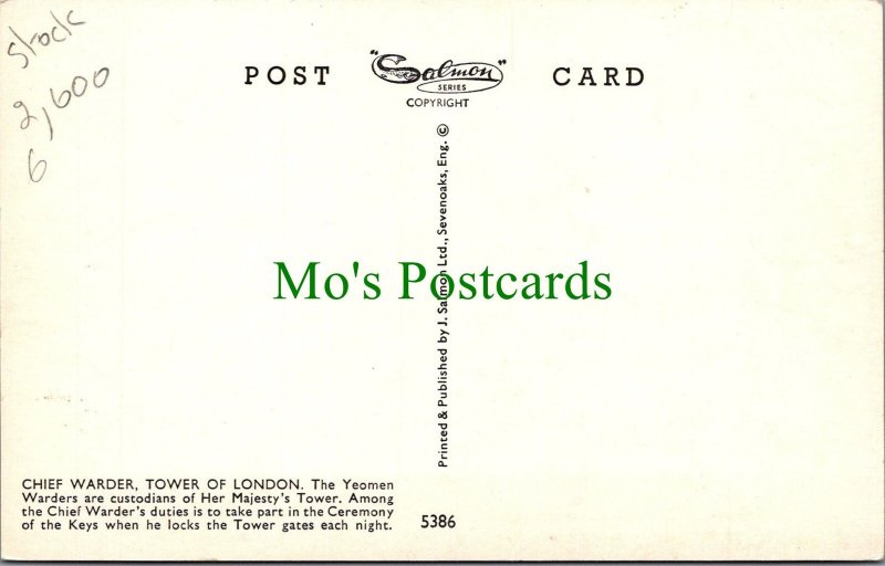 Chief Warder, The Tower of London SW9564