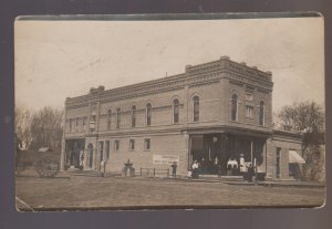 Wells MINNESOTA RPPC 1910 GENERAL STORE Anderson & Buscho ADVERTISING nr Easton