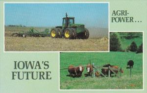 Iowa Greetings From Showing Agricultural Scenes