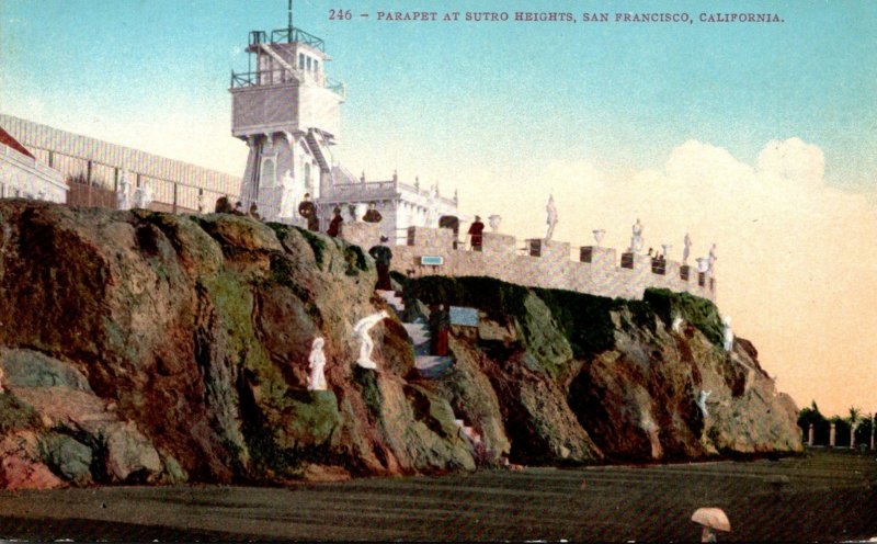 California San Francisco Parapet At Sutro Heights