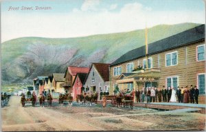 Dawson Yukon Front Street NC Co People Horses Unused Portland Co Postcard H15