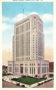 Vintage Postcard Court House Building Kansas City Missouri MO R. B. Harness Pub.