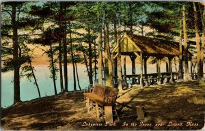 Lakeview Park In the Picnic Grove, Lowell MA c1911 Vintage Postcard I56