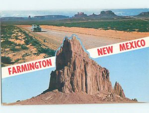 Pre-1980 TWO VIEWS ON ONE POSTCARD Farmington New Mexico NM AF0539