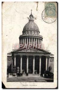 Paris Old Postcard Pantheon