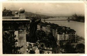 CPA Budapest- view with the St Gellert monument HUNGARY (835681)