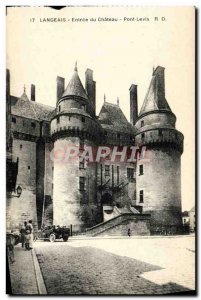 Old Postcard Langeais Le Chateau Pont Levis