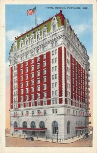 Portland Oregon 1936 Postcard Hotel Benson