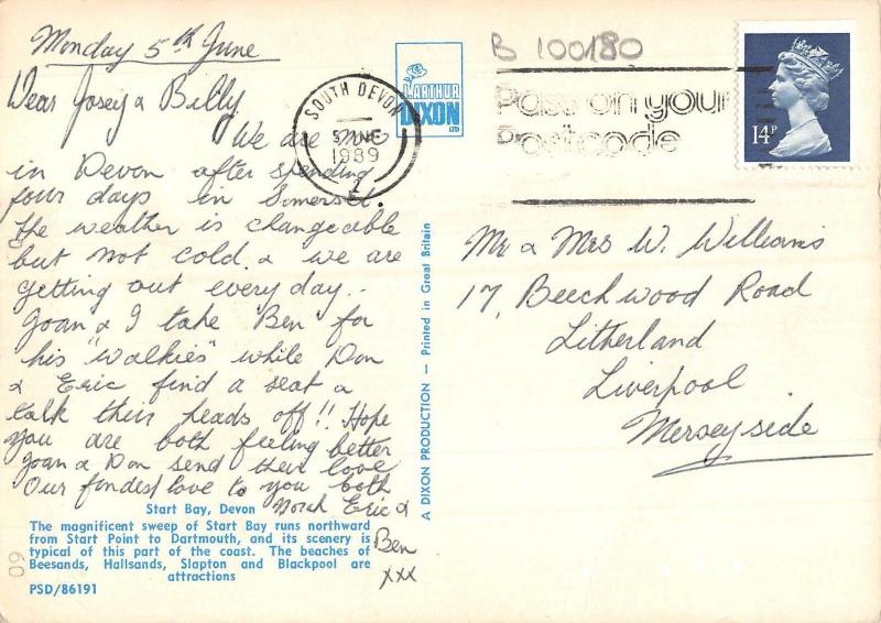 B100180 start bay devon  uk