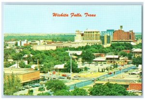 c1960 Aerial View US Highways 277 & 281 Wichita Falls Texas TX Unposted Postcard