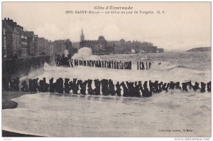 Le Sillon Un Jour De Tempete, SAINT MALO (Ille et Vilaine), France, 1900-1910s