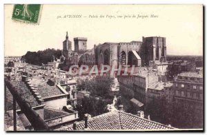 Old Postcard Avignon Palais Des Papes View from Jacques Marc