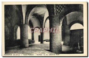 Old Postcard Tournus Saint Philibert Narthex Seen From Collateral North