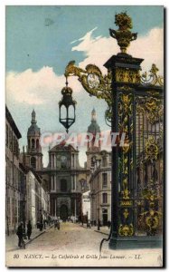 Old Postcard The Cathedral And Nancy Jean Lamour Grid