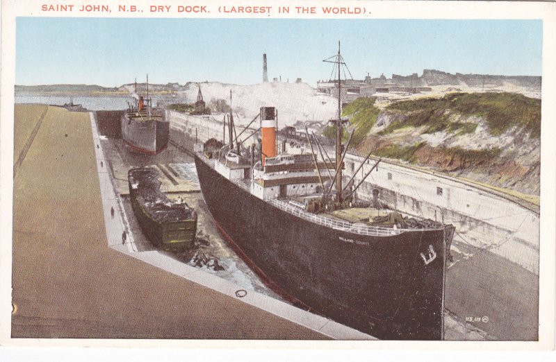 Saint John, New Brunswick, Canada, 1910s-20s; Dry Dock