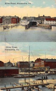 Alexandria Virginia River Front Views Vintage Postcard AA109831