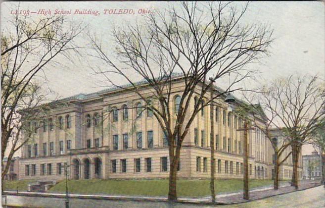 Ohio Toledo High School Building 1912