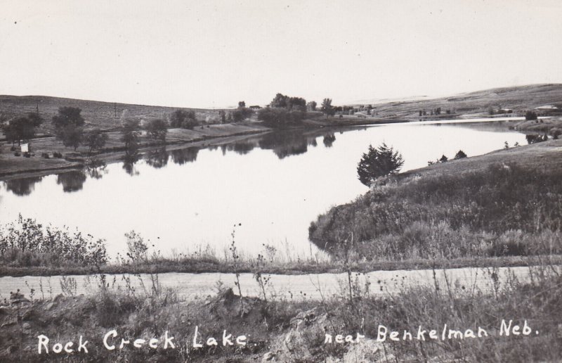 Nebraska Rock Creek lake Near Benkelman Real Photo