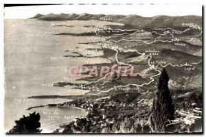 Old Postcard From Menton Cannes Flight Doiseau