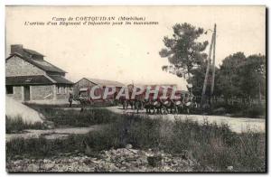 Old Postcard Army Camp Coetquidan L & # 39arrivee d & # 39un regiment d & # 3...