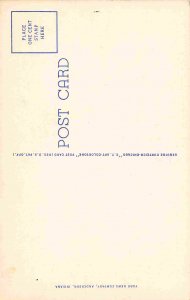 Post Office Library Anderson Indiana linen postcard