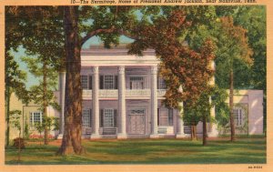 Vintage Postcard 1953 The Hermitage Home President Andrew Jackson Nashville TN