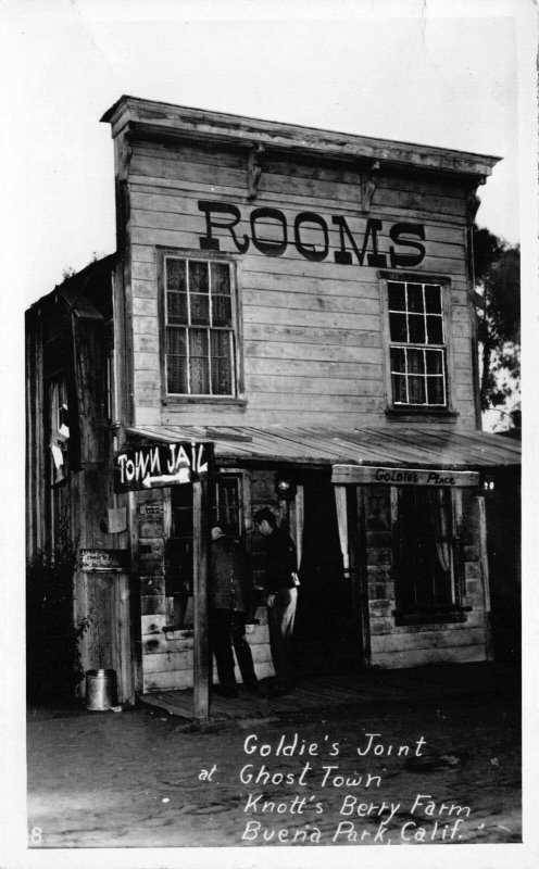 RPPC Goldie's Joint @ Ghost Town Knott's Berry Farm Buena Park California~122112 