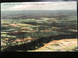 Vintage Postcard 1909 Bird's Eye View Southington Connecticut 