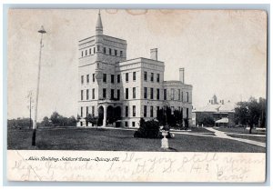 Quincy Illinois IL Postcard View Of Main Building Soldiers Home 1906 Antique